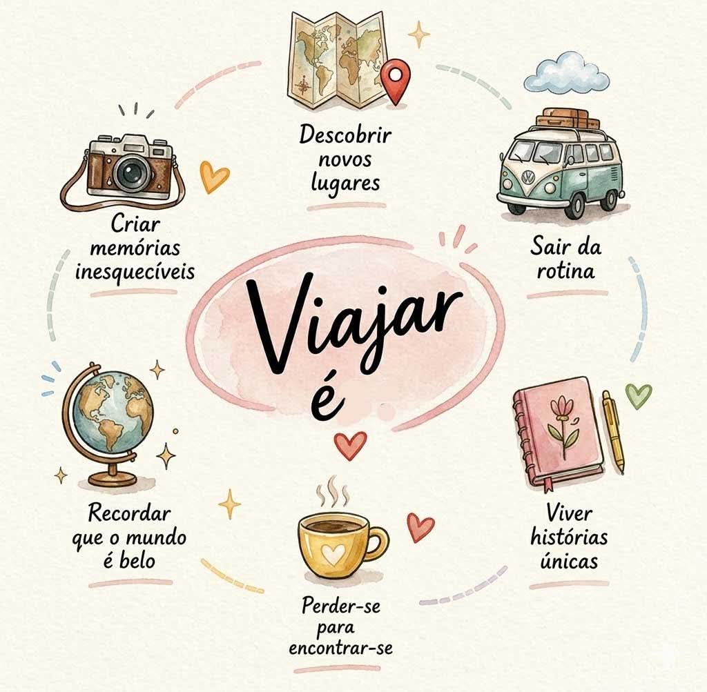 Viajar é...